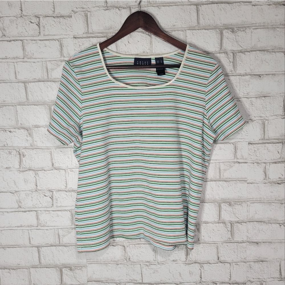 Crazy Horse‎ vintage stripe tee